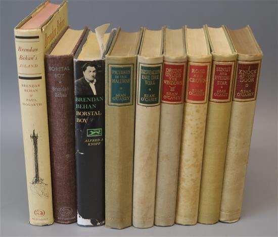Behan, Brendan - Borstal Boy, 1st edition, cloth, London 1958; another copy, with dj, New York 1959 and Brendan Behans Island, 1st